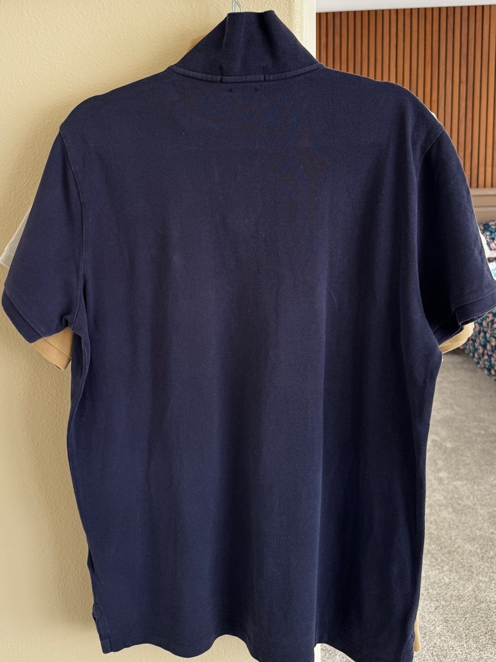 Bundle of 3 Polo by Ralph Lauren Navy, Tan & White Men's Polo - Picture 9 of 16